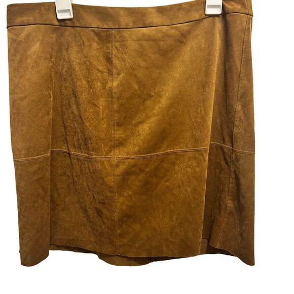 Alfani Dresses & Skirts - Western Brown Faux Suede Mini Skirt Size 14